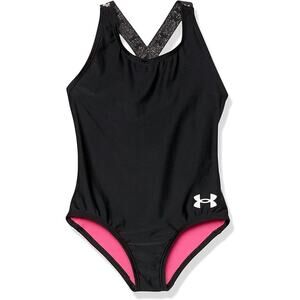 NWT Under Armour Girls' One Piece Swimsuit UA sz 5